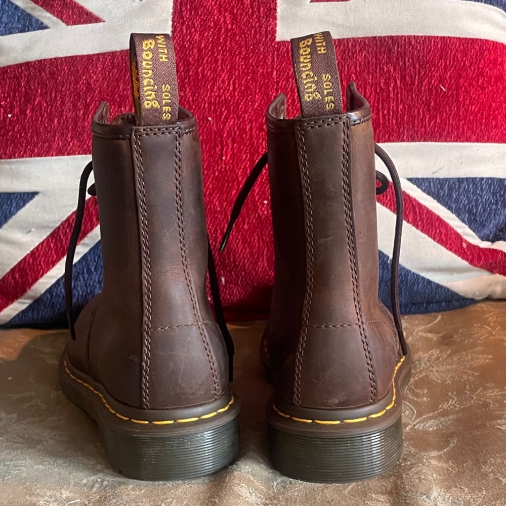Dr. Martens Dark Brown 1460 Crazy Horse Leather Boots | Barely Worn - Picture 4 of 15